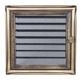 Решетка KRATKI латунь (рустик) регулируемая